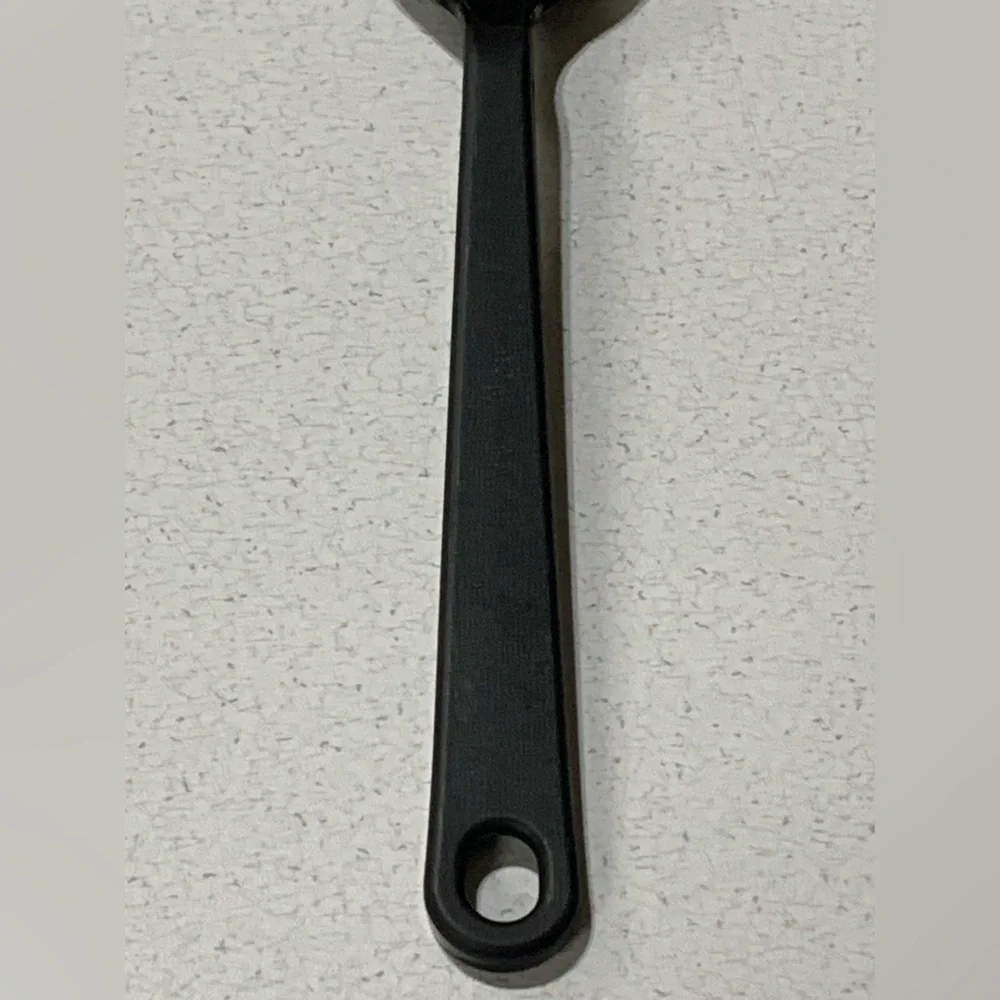Vintage Tailor Made USA Black Plastic / Nylon Spork Serving Spoon Fork 11.5”